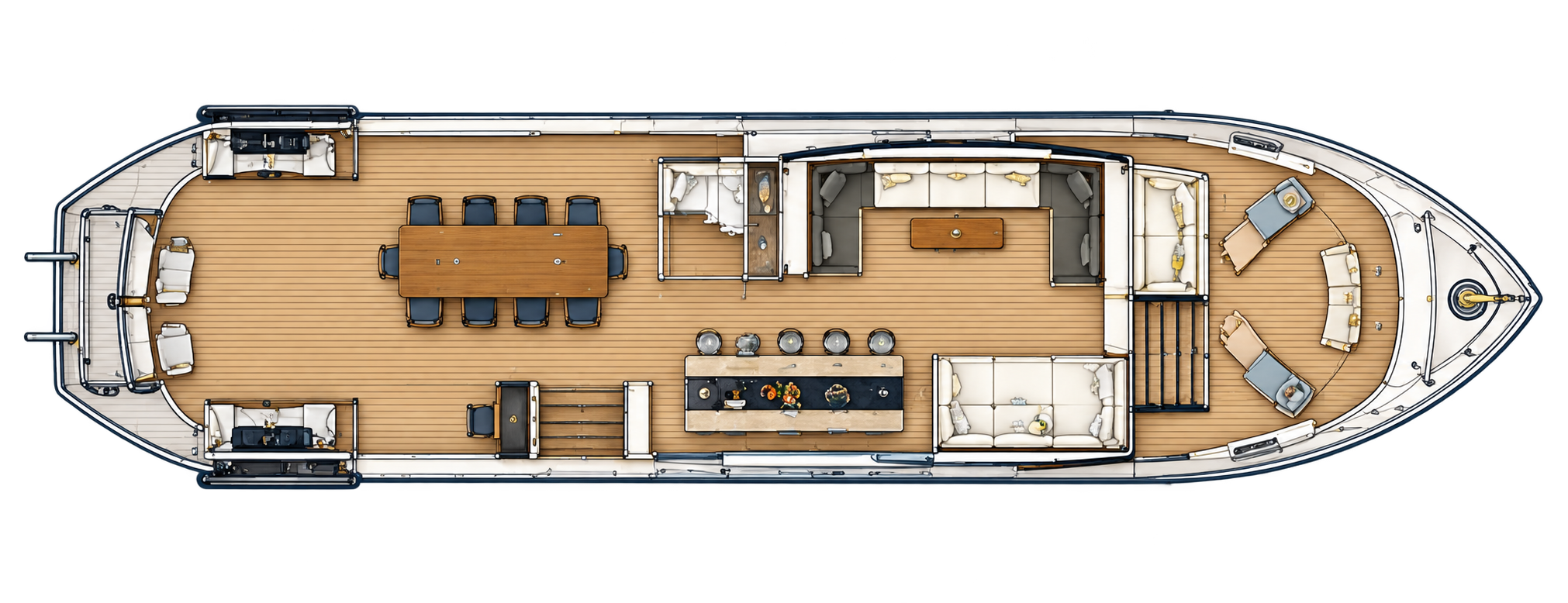 Upper Deck plan — Deluxe Cabin