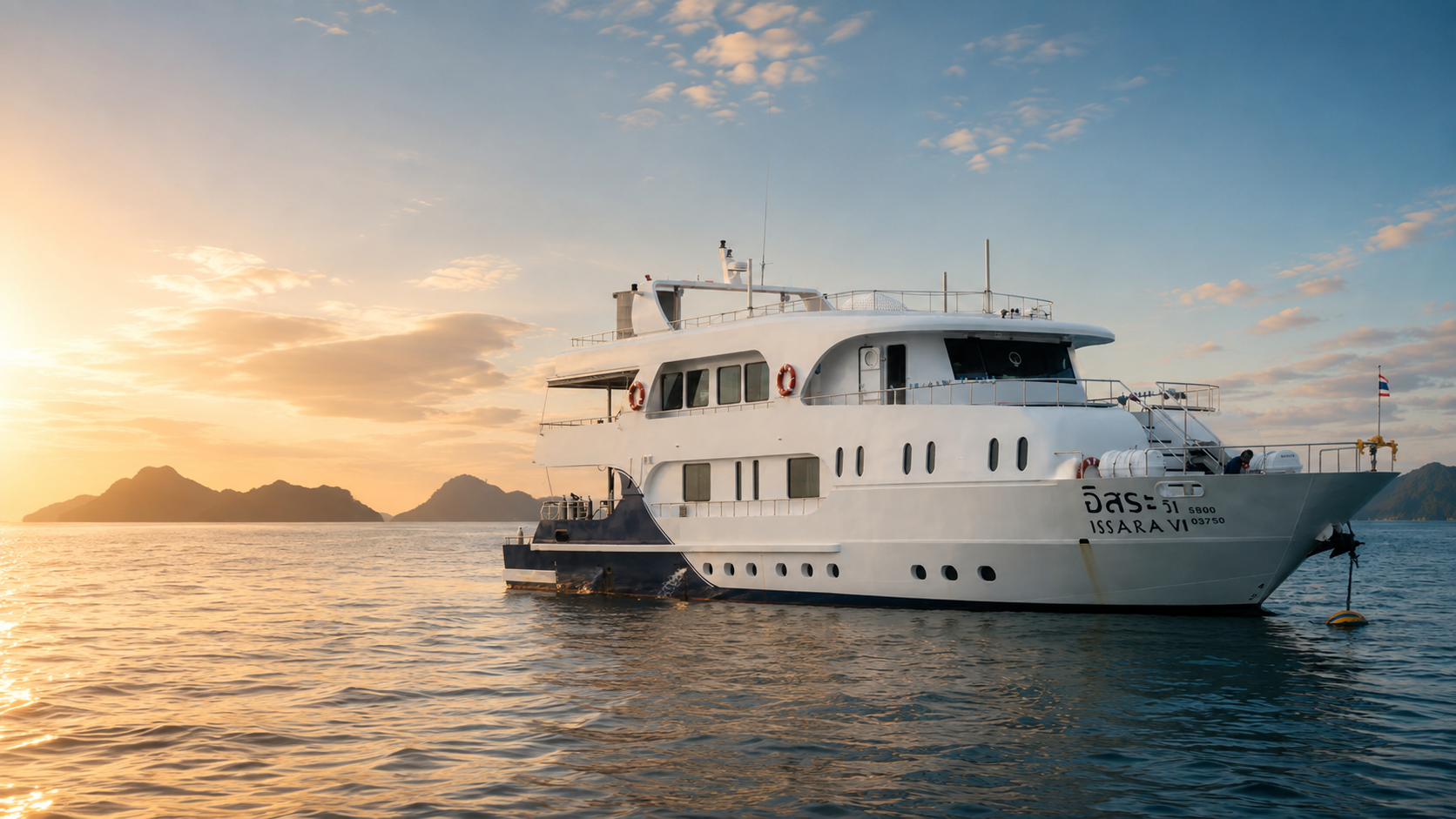 Liveaboard vessel at sea
