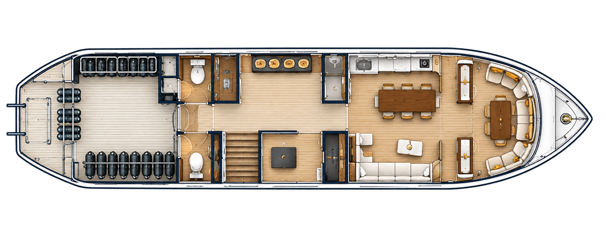 Main Deck plan — Master Cabin